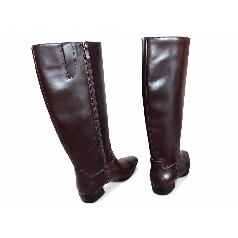 Not for sale- Vince Camuto Pavla Wide Calf Leather Knee High Boots Rich Mahogan - Picture 4 of 9
